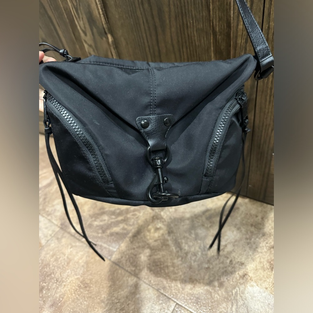 Rebecca Minkoff Nylon Julian Small bag. Crossbody black and bonus wallet! 😍